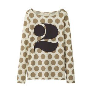 House Industries x Uniqlo Colorful #2 Polka Dot Typography Shirt Font Nerd L